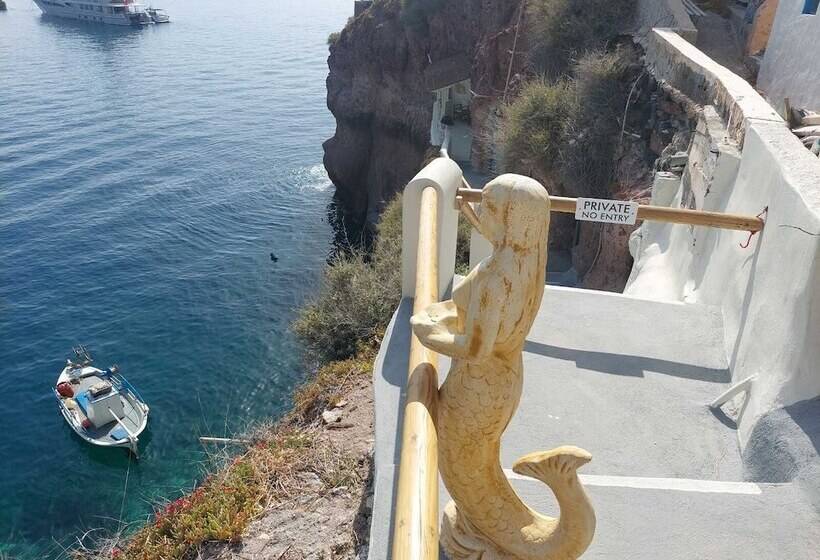 膳宿费 Studio In Old Port Of Fira, Sea View, Santorini