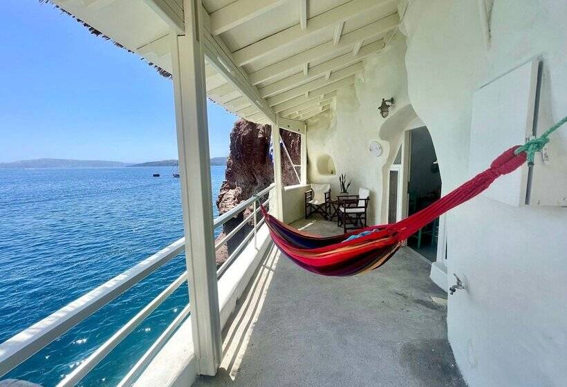 膳宿费 Studio In Old Port Of Fira, Sea View, Santorini