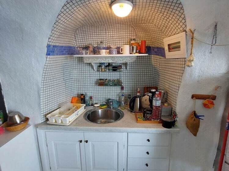 膳宿费 Studio In Old Port Of Fira, Sea View, Santorini