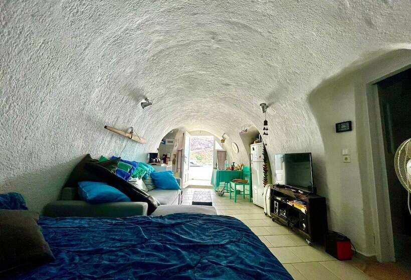 膳宿费 Studio In Old Port Of Fira, Sea View, Santorini