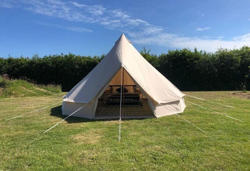 ホテル Crooked Oaks Bell Tent Glamping In North Devon