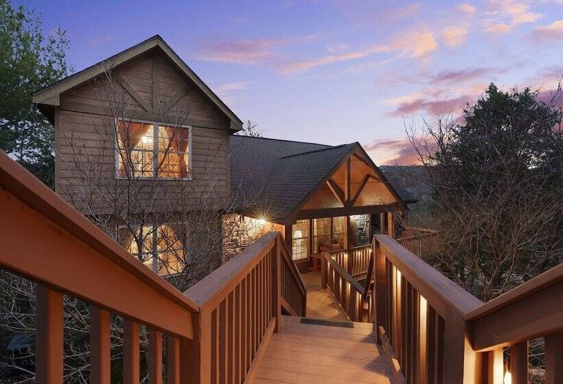 The Lodge On The Creek Branson West Cabin W/ Beautiful Views