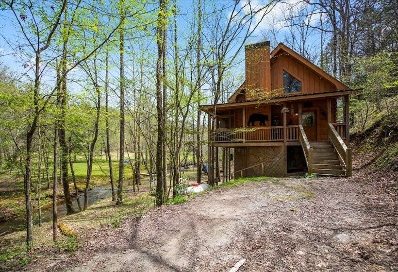 Bear Necessities Cozy Cabin Beside Briar Creek Fire Pit Wifi And Pet Friendly