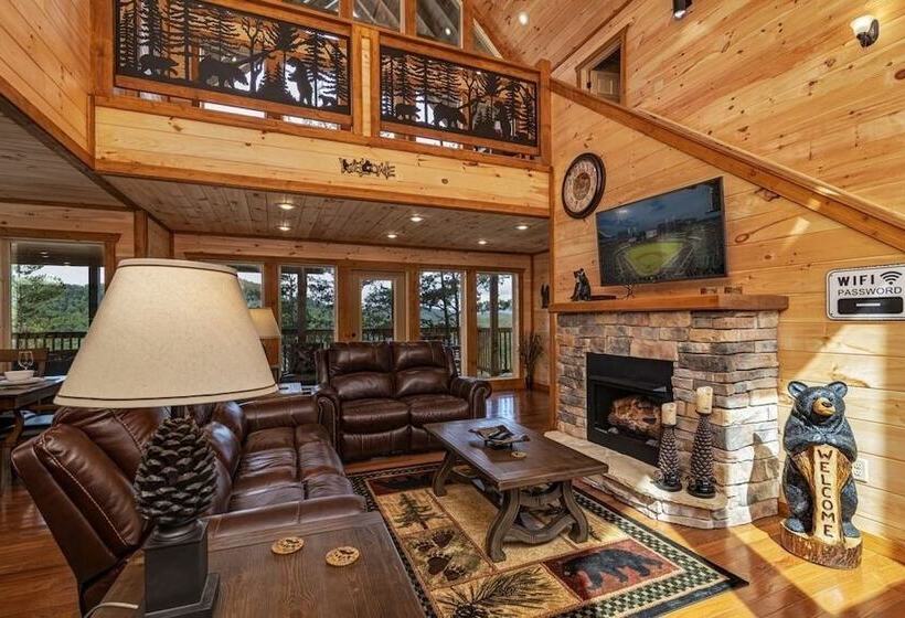 Big Bear Retreat   4 Bedrooms, 4.5 Baths, Sleeps 12 4 Cabin By Redawning