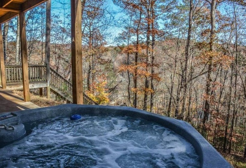Riversong  Beautiful Cabin Located On Coosawattee River Game Room And Hot Tub