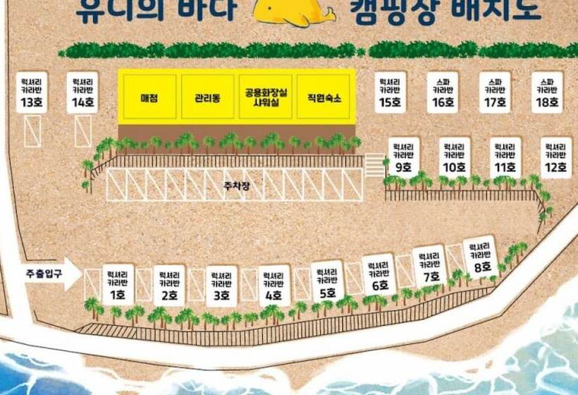 Pension (Hôtel basse catégorie) Pohang Guryongpo Uni S Bada Caravan