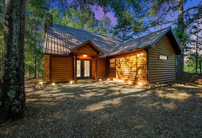 Okehi Pine Cabin With Wood Burning Fireplace And Outdoor Hot Tub By Redawning