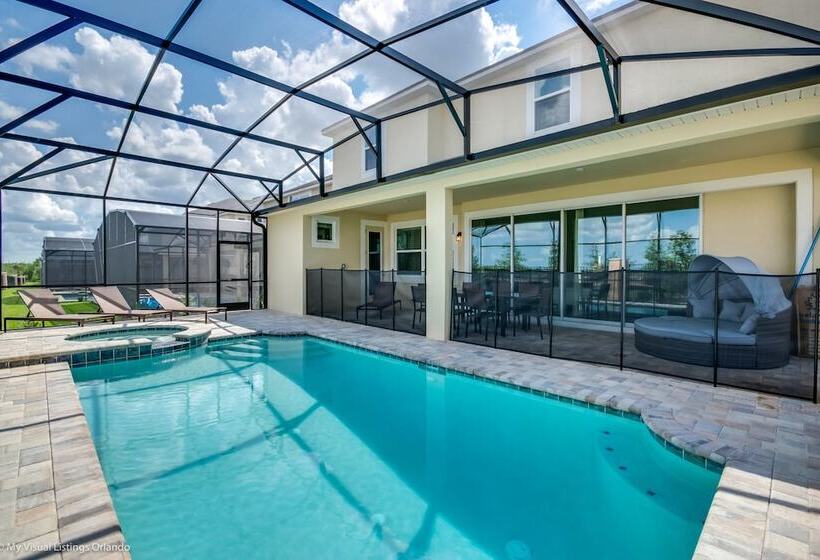 H9063 Brand New 9b6.5b Poolvilla Minutes To Disney