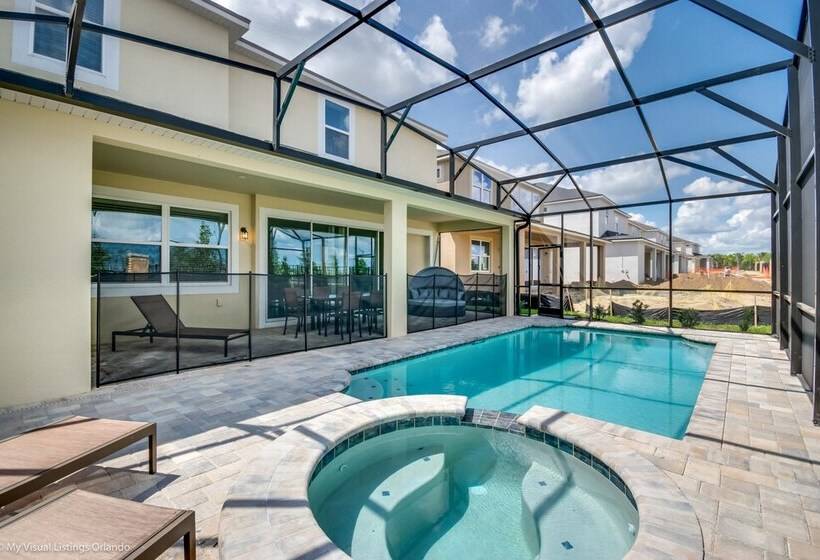 H9063 Brand New 9b6.5b Poolvilla Minutes To Disney