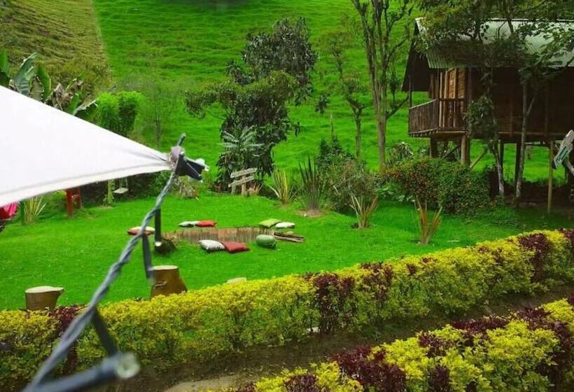 ホテル Cabañas Y Restaurante El Viejo Tambo