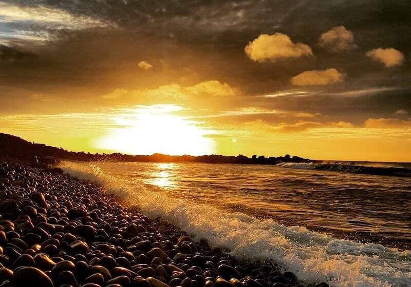 A House Between Mountains And Coast In A Beautiful And Quiet Sea Village