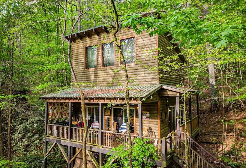 Bear Creek Lodge And Cabins In Helen Ga   Pet Friendly, River On Property, Walking Distance To Downt