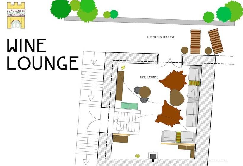 ホテル Burggarten Appartements Neuleiningen