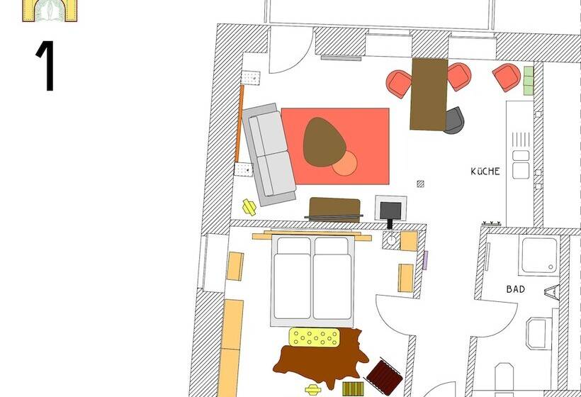 فندق Burggarten Appartements Neuleiningen