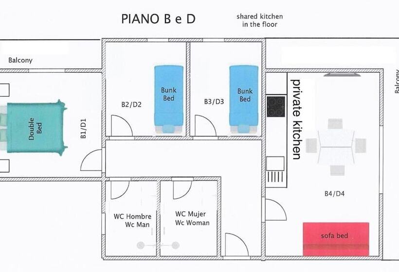 膳宿费 Riva Eco Guest House Los Abrigos