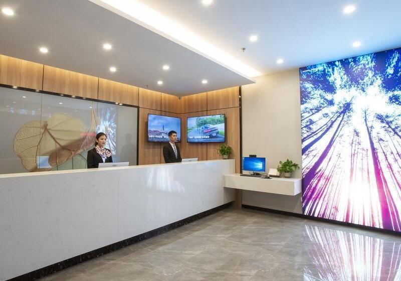 בית מלון כפרי Greentree Inn Express Shandong Zaozhuang Shizhong District Huashan Road Ginza