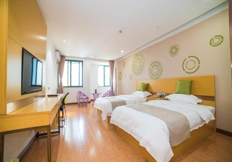 בית מלון כפרי Greentree Inn Zhejiang Ningbo District Huashan Road And Huanghe Road Express