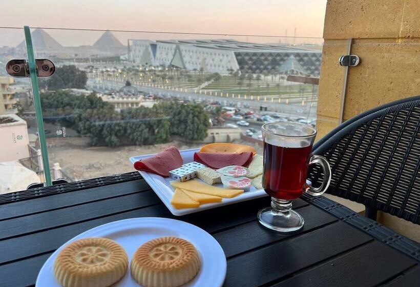 مبيت وإفطار Asia Grand Museum & Pyramids View