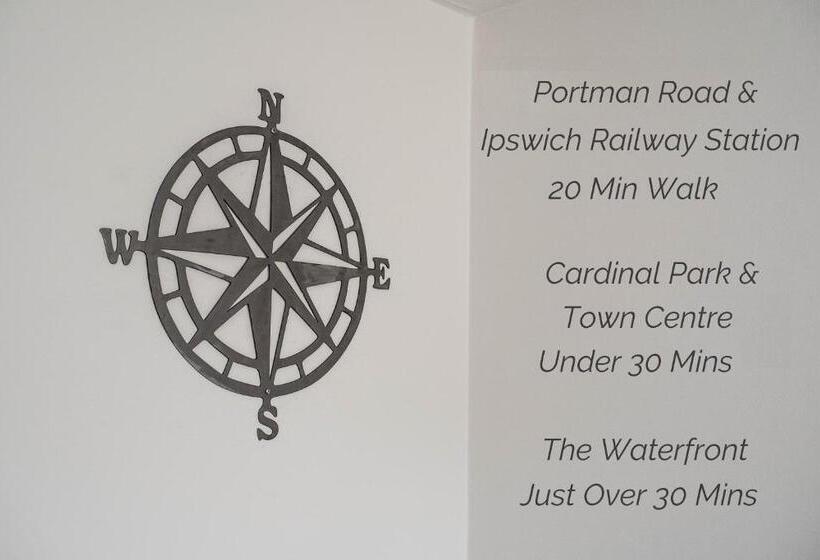 פנסיון Town House Chantry   With Self Check In And Free Parking   Rooms At Ipswichdigs