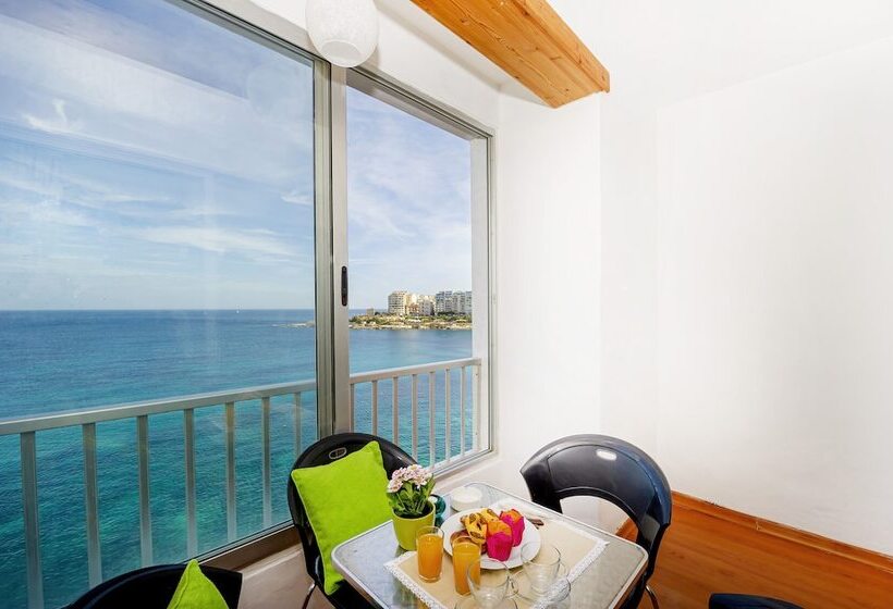 Spinola Bay Top Floor Seafront 3 Bedroom Apartment With Panoramic Sea Views   By Getawaysmalta
