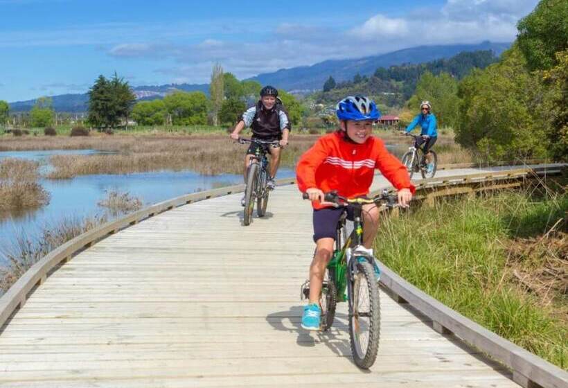 酒店 Tāhuna Beach Holiday Park