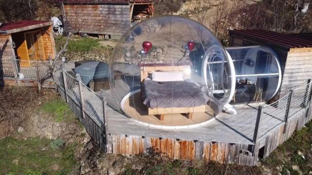 민박 La Bulle D Ardèche