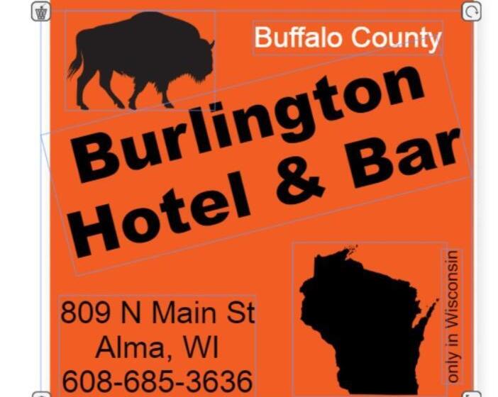 فندق صغير The Burlington Hotel & Bar   Alma Wi