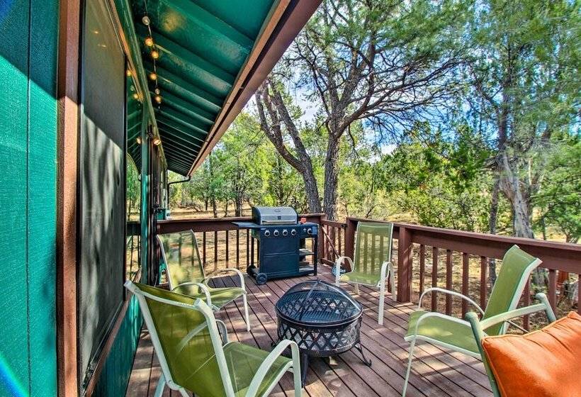 Near Hiking: Modern Heber Overgaard Cabin W/ Deck