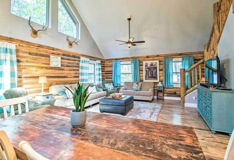 1 Mi To Lake: Chic Arizona Cabin W/ Large Porch!