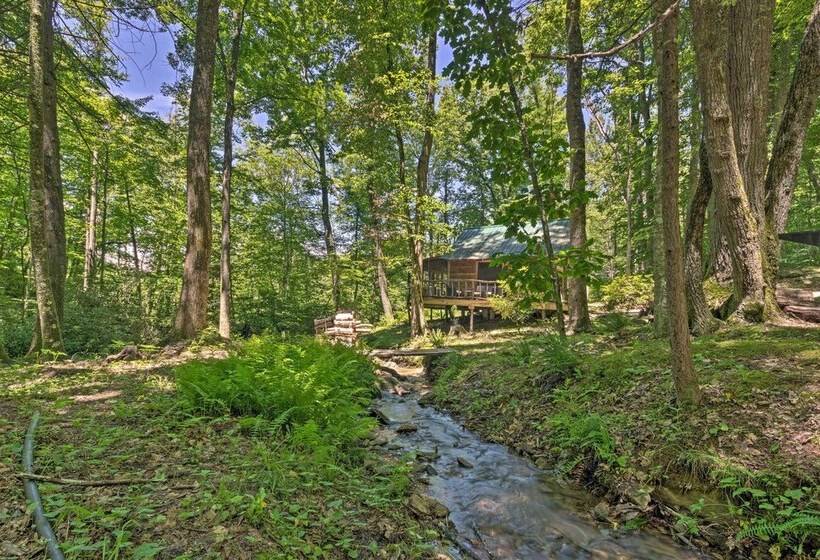 Creekside  Cabin W/ Deck In Pisgah Forest!