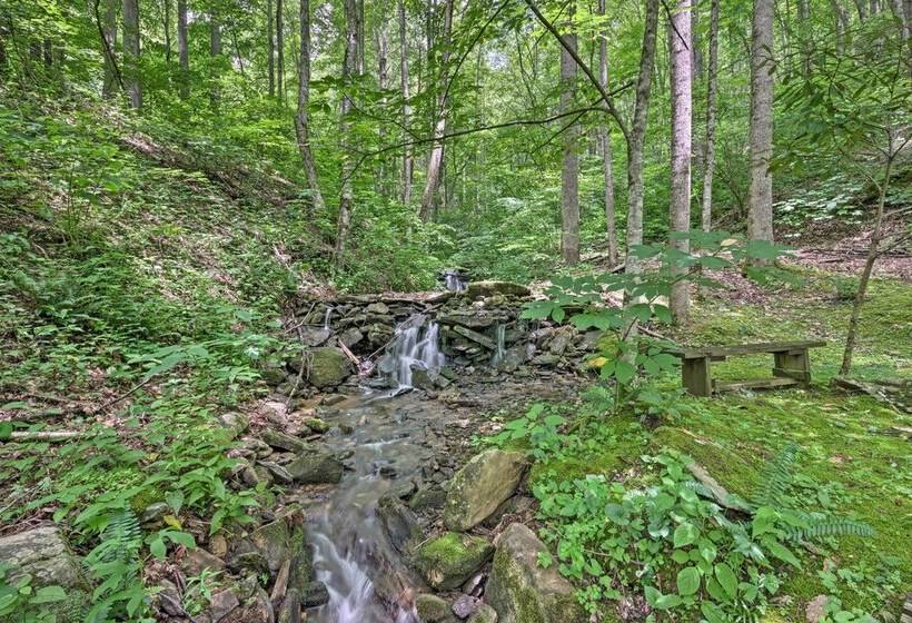 Creekside  Cabin W/ Deck In Pisgah Forest!