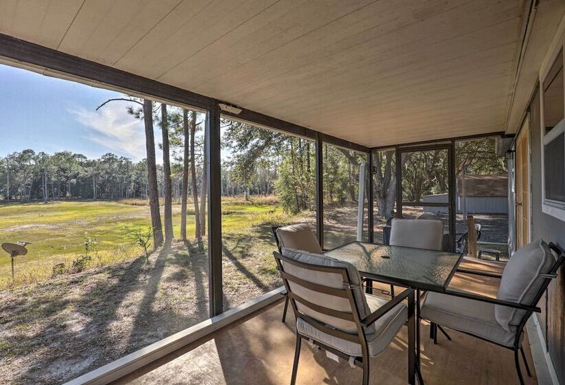 Family Florida Lake House: Private Screened Porch
