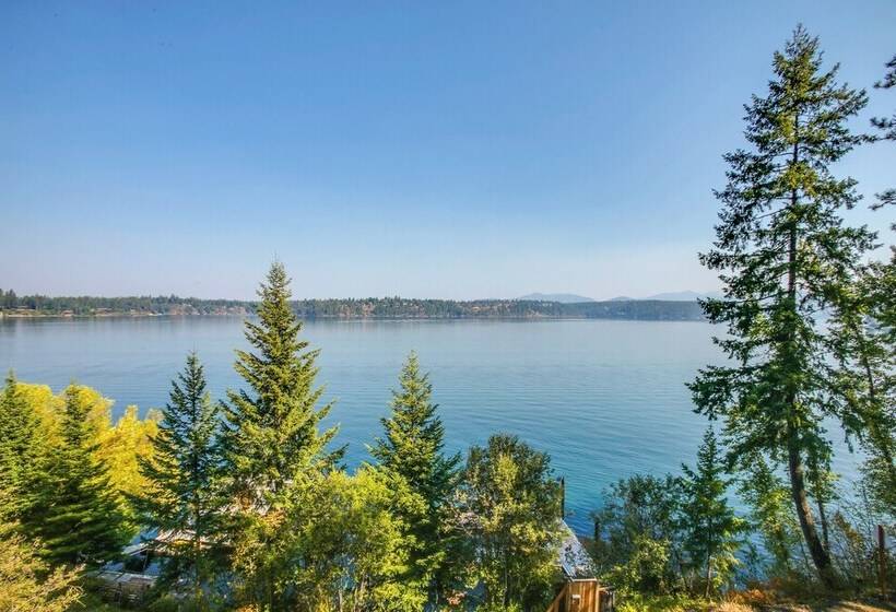 Hillside Home W/ Dock ~ 8 Mi To Coeur D Alene!