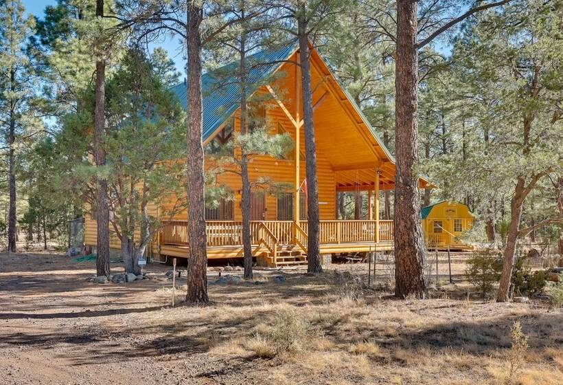 Dog Friendly Nutrioso Cabin W/ Wraparound Porch!