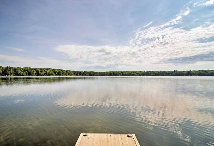 Lakefront Cabin W/ Private Dock & Beach!