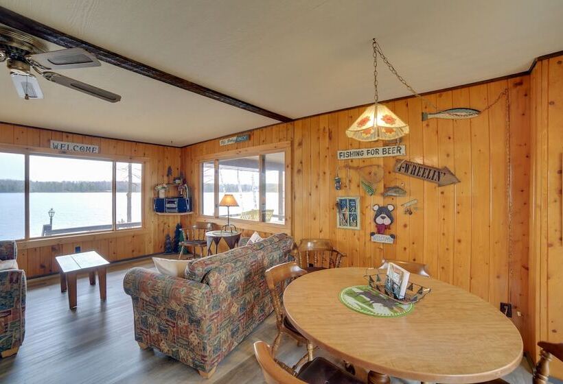 Lakefront Cabin W/ Private Dock & Beach!