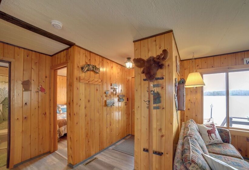 Lakefront Cabin W/ Private Dock & Beach!