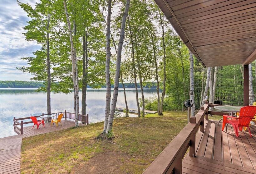 Lakefront Cabin W/ Private Dock & Beach!