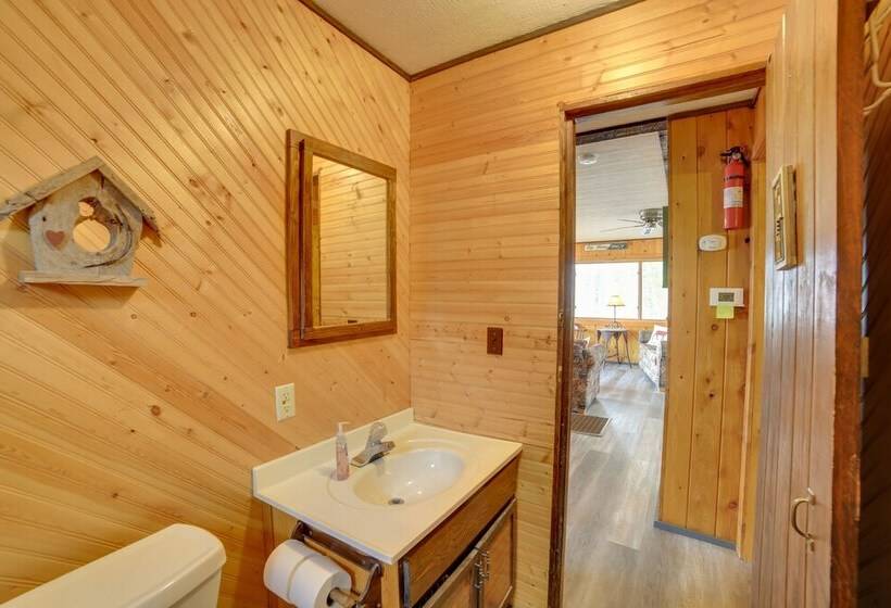 Lakefront Cabin W/ Private Dock & Beach!