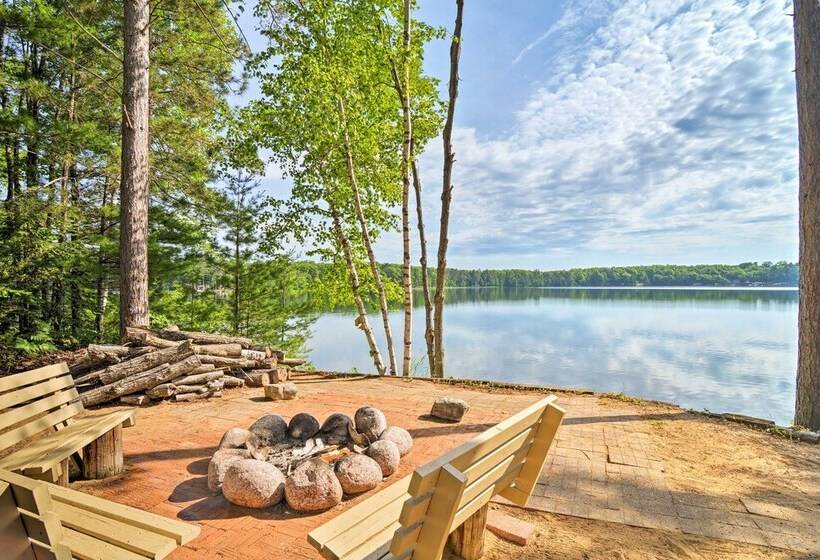Lakefront Cabin W/ Private Dock & Beach!