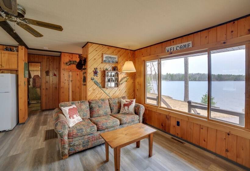 Lakefront Cabin W/ Private Dock & Beach!