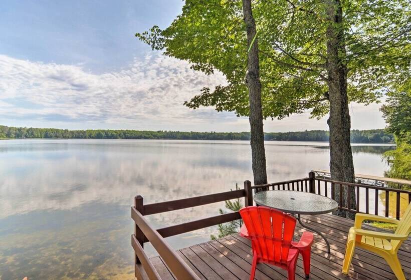 Lakefront Cabin W/ Private Dock & Beach!