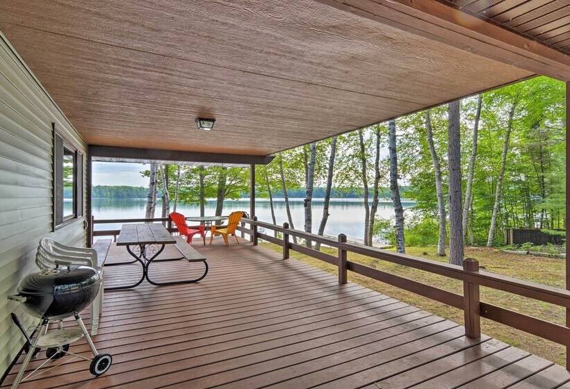 Lakefront Cabin W/ Private Dock & Beach!