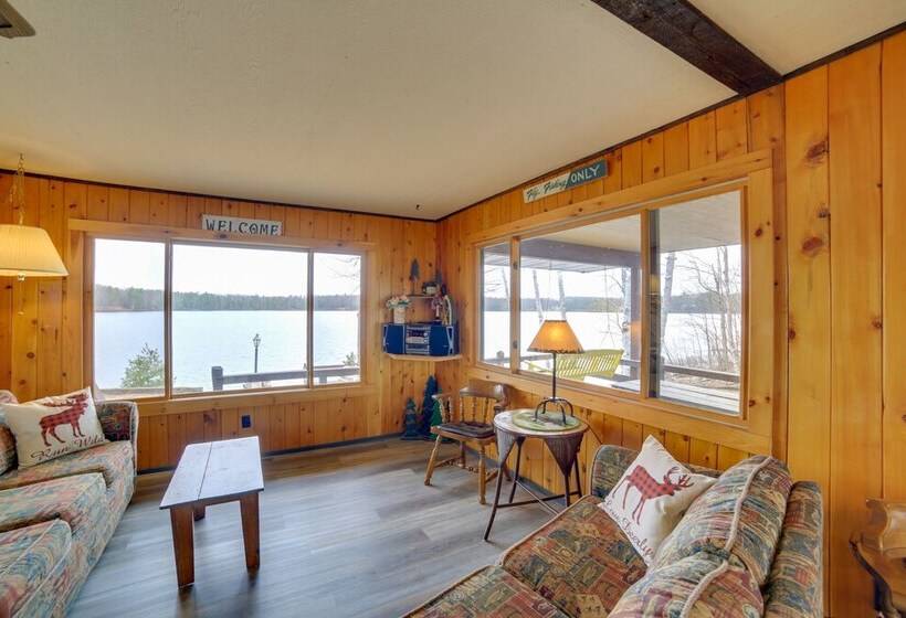 Lakefront Cabin W/ Private Dock & Beach!
