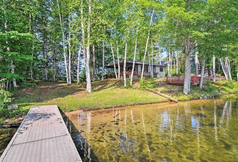 Lakefront Cabin W/ Private Dock & Beach!