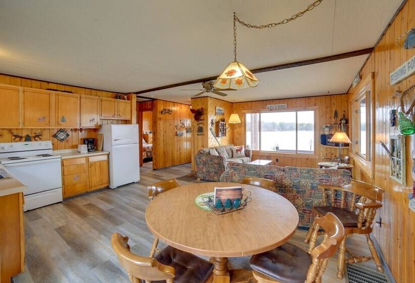 Lakefront Cabin W/ Private Dock & Beach!