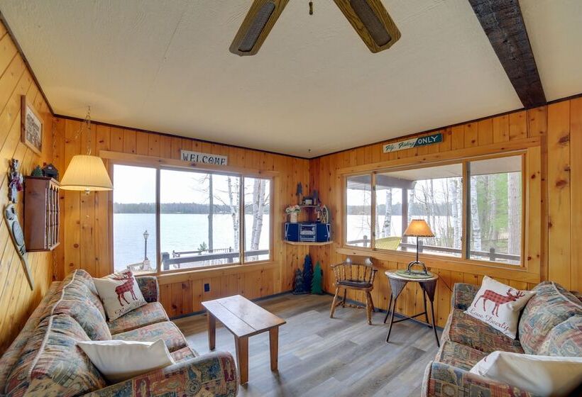 Lakefront Cabin W/ Private Dock & Beach!