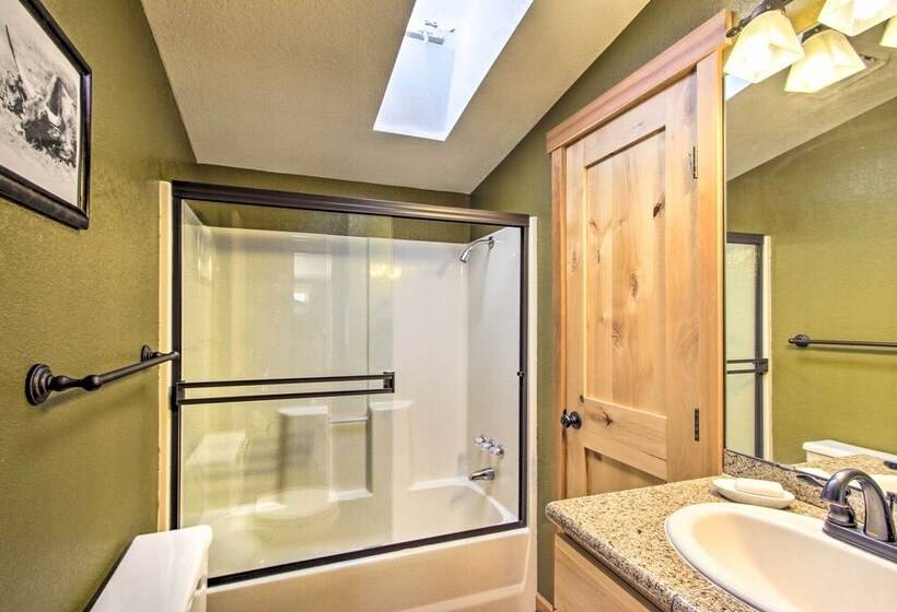 Lakefront Cabin W/ Stunning Mountain Views & Dock!