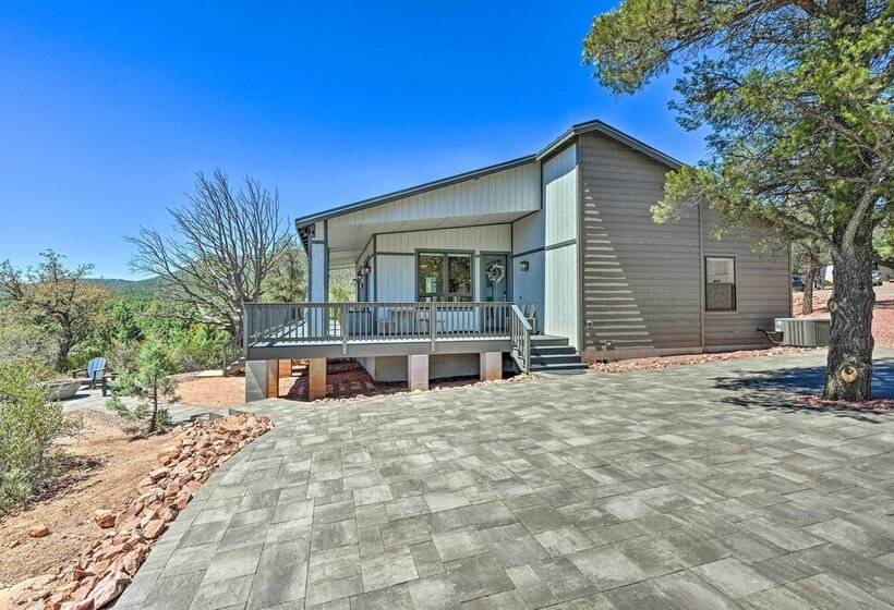 Mtn Views & Gas Fire Pit: Luxe Pine Escape!