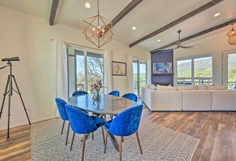 Mtn Views & Gas Fire Pit: Luxe Pine Escape!